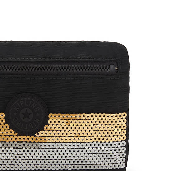 Kipling Rumi Slim Case Bags Black Retro Sequins | CA 2170SG